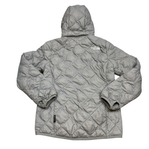 The North Face Girls Thermoball Eco Hoodie Jacket Grey Size Small 7/8 - Picture 4 of 10